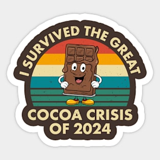 Great Cocoa Crisis Survivor 2024 Chocolate Triumph Sticker